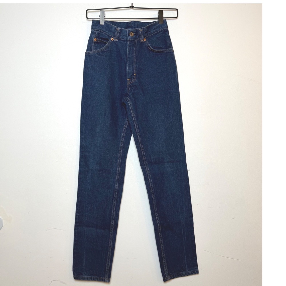 VTG 1986 Levi's 26568 White Tab Patch High Rise Made in USA  Size 5 / 25x31.5